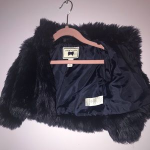 Toddler faux fur jacket